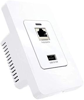 PoE Texas Gigabit PoE Splitter Duvar İçi USB Şarj Portu-WiFi İnternet yönlendirici, Kamera, Telefon Ağı için Ethernet