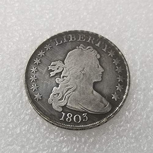 1803 Şifreli Para Severler Kopyaları Amerikan s Koruyucu Kapak Gümüş Kaplama Paraları El Sanatları Süslemeleri