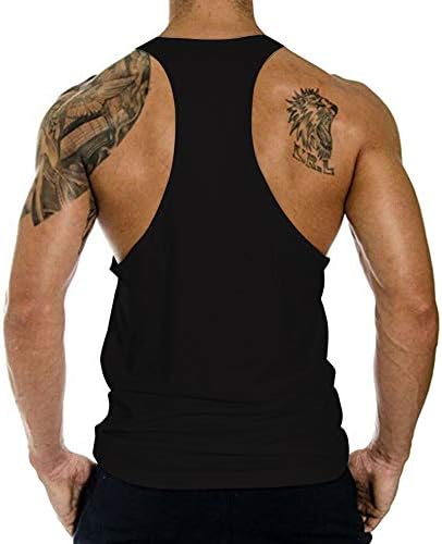 KINGJOZE erkek Stringers Vücut Geliştirme Tankı Üstleri Spor Kas Egzersiz Kolsuz Gömlek Yelek