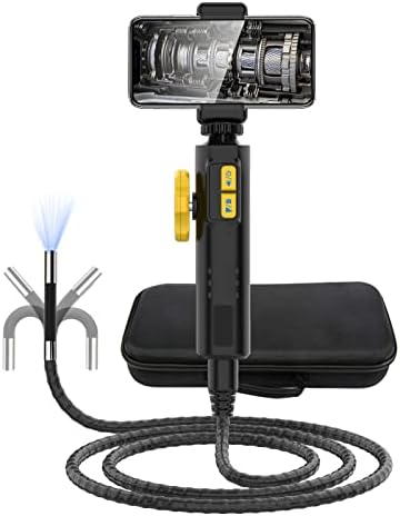 Borescope muayene kamera, iki yönlü 210°eklemli endoskop IP67 su geçirmez 3.3 ft kablo ile Kontrol edilebilir kamera