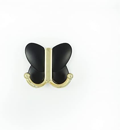 DOUBAO Çinko Alaşım Kanca Elbise Anahtar Kutu Altın Askı Duvar Asılı Kanca (Renk: Siyah, Boyutu: 62 * 57mm)