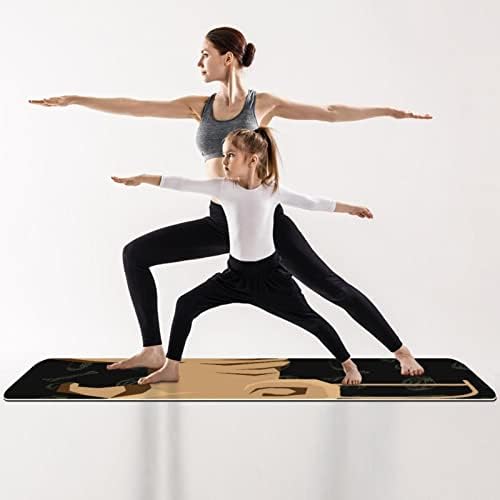 Yoga için tüm Amaçlı Yoga Mat Egzersiz ve Egzersiz Mat, Yin Yang Dedikodu Vintage