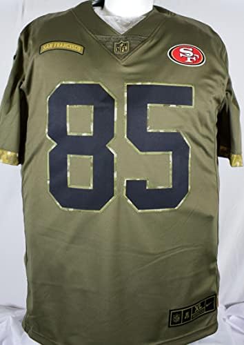 George Kittle İmzalı 49ers STS NFL Sınırlı Forma - Beckett W Hologram Altın