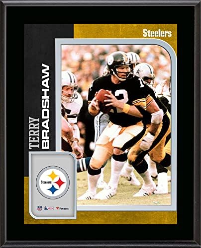 Terry Bradshaw Pittsburgh Steelers 10.5 x 13 Yüceltilmiş Oyuncu Plaketi-NFL Oyuncu Plakları ve Kolajları
