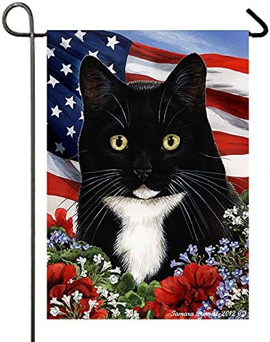 En iyi cins Smokin Kedi Vatansever I Bahçe Bayrağı 12 x 17