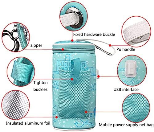 Kurutucu Biberon Termostat Çantası Bebek biberon Çantası Bebek USB Taşınabilir Şişe İsıtıcı Açık Seyahat için