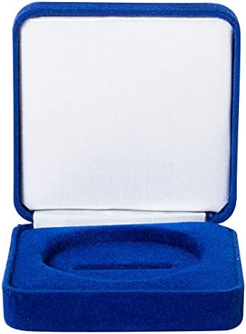 Amerika Birleşik Devletleri Ordusu Mühendisler Birliği Şube Mücadelesi Coin ve Mavi Kadife Ekran Kutusu