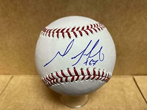 Mauricio Robles Philadelphia Phillies, Coa İmzalı Beyzbol Topları ile İmzalı ML Beyzbol İmzaladı