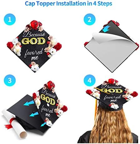 GRADWYSE Bir Zamanlar El Yapımı Mezuniyet Şapkası Topper Hediye mezuniyet hediyesi Mezuniyet Şapkası Süslemeleri,