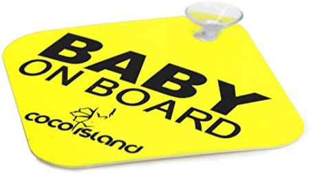 emme Diskleri İşaretli cocoisland Baby On Board, 2'li Paket (5x5) (2'li paket)