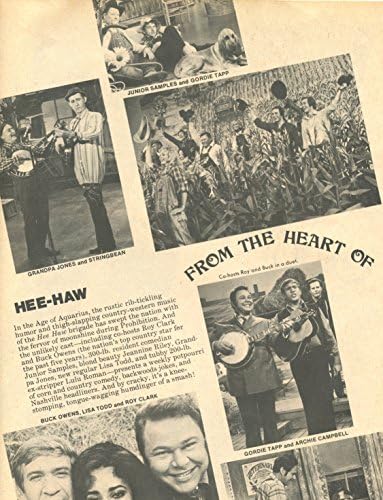Hee Haw orijinal 1pg 8x10 kırpma dergisi fotoğraf S9686