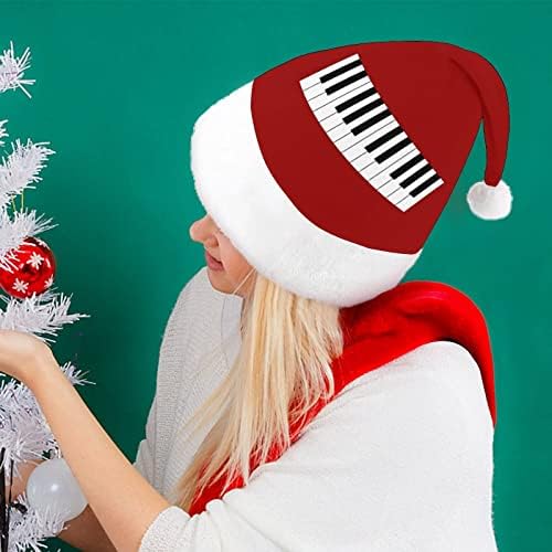 Müzik Piyano Müzikal Noel Şapka Yumuşak Peluş Santa Kap Komik Bere Noel Yeni Yıl Şenlikli Parti için