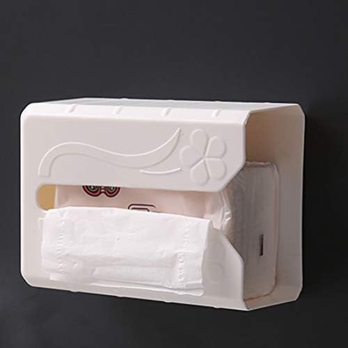 DOITOOL mutfak kağıt havlu tutacağı Doku Kutusu Hiçbir Sondaj Yapışkanlı Doku Saklama kutu konteyner (Bej) Doku Kutusu