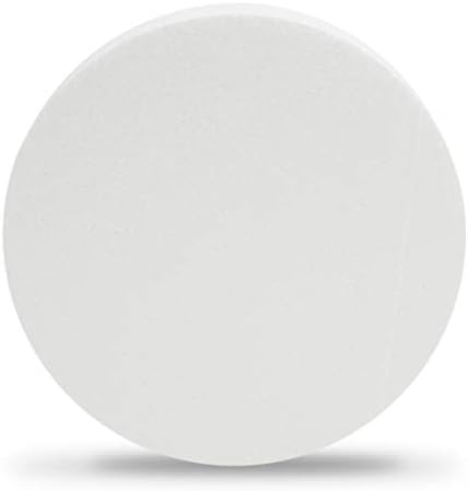 Zanaat Köpük Diskler, Sanat ve DIY El Sanatları için beyaz Daireler (10x2 inç, 3 Paket)