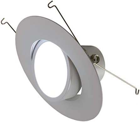 5/6 İnç LED Gimbal Ayarlanabilir Döner Downlight (6 Paket) 16.5 W= (100w Eşdeğeri) Nemli Konum Derecelendirmesi; 25.000