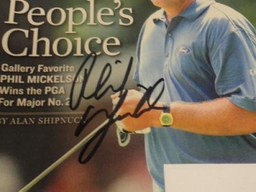 Phil Mickelson Masters Psadna İmzalı Sports Illustrated-İmzalı Golf Dergileri