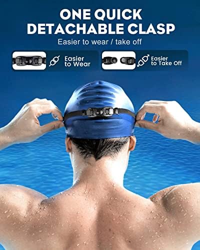 Yüzmek Gözlük 2 Paket, Geniş Görüş Anti Sis ve UV yüzme gözlükleri için Audlt, Hiçbir Sızıntı Yüzmek Gözlük Erkekler