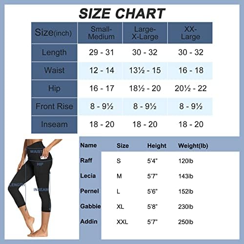 Kadınlar için Cepli 3 Paket Tozluk, Yumuşak Yüksek Belli Karın Kontrol Egzersiz Yoga Pantolonu (Reg ve Artı Boyutu)