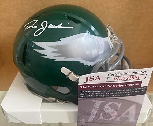 Ron Jaworski Philadelphia Eagles İmzalı İmzalı Mini Kask Jsa Wa222851-İmzalı NFL Mini Kasklar
