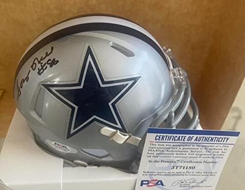 Tony Hill Dallas Cowboys İmzalı İmzalı Mini Kask Psa 3t71180-İmzalı NFL Mini Kasklar