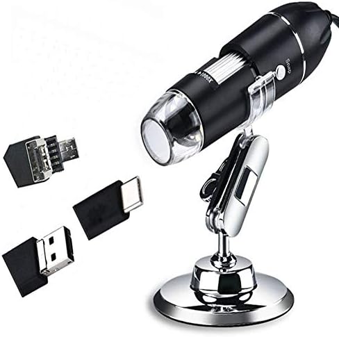 Meichoon 1600X Büyütme Endoskop USB Mikroskop Kamera, taşınabilir Mini Dijital Mikroskop ile Metal Standı, Mac Windows