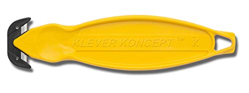 Klever Kutter KCJ-2 Sarı Koncept Gömme Bıçaklı Emniyet Kesici, Standart, Sarı