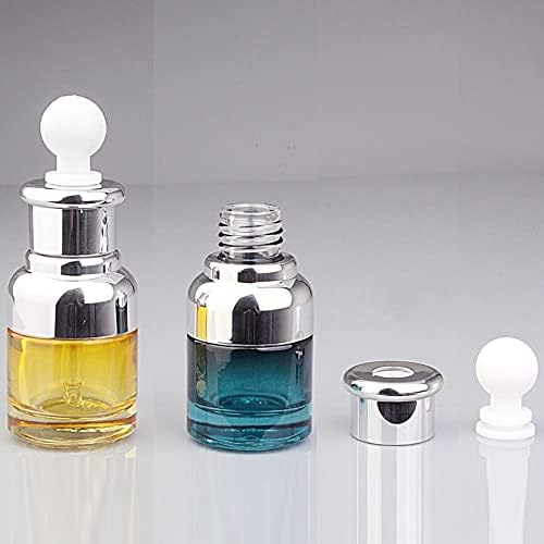 DIEWU 20/30/40ML Cam Damlalıklı şişeler Cam Damlalıklı, Aromaterapi Parfüm Şişeleri Masaj Yağı Şişesi(20ml, sarı)