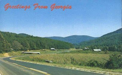 Georgia Dağları, Georgia Kartpostalı