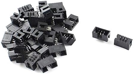 YENİ LON0167 30 Adet 2x3 6 Pins 2.54 mm Pitch Düz Tip Pin Konnektör IDC Kutu Başlıkları(30 Stücke 2x3 6 Pins 2.54