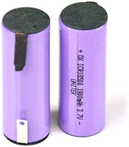 FCQLR için Uyumlu 2 ADET 3.7 V 18500 şarj edilebilir lityum iyon batarya 1800mah li-ion Hücre Kaynak pimleri sekmeler