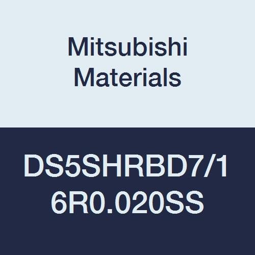 Mitsubishi Malzemeleri DS5SHRBD7 / 16R0. 020SS Paslanmaz Çelik, Kısa Flüt (5), Yüksek Sarmal 45°, Kaba İşleme, 0.4375
