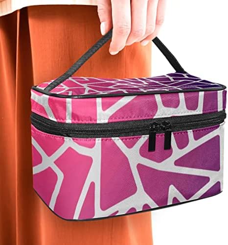 Modern Soyut Makyaj Çantası Seyahat Makyaj Çantası Kadınlar için Kozmetik Çantası makyaj çantası saklama çantası