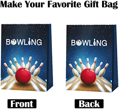 24 adet Bowling Parti Çantaları Çocuklar için Doğum Günü Bowling Parti İyilik Çocuklar için Bowling Doğum Günü Partisi