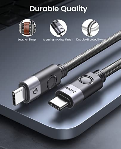 ORICO USB C USB C Kablosu 240 W 40 Gbps Veri Transferi ile Şarj, 8K@60HZ, USB 4 Kablosu Thunderbolt 4 Kablo 4.92 ft