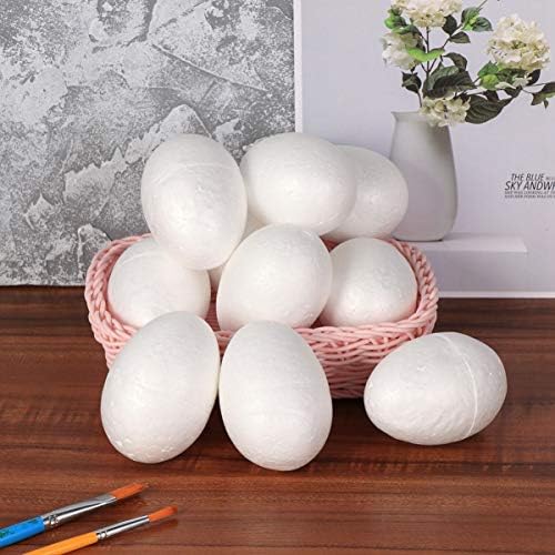 ABOOFAN 20 ADET Beyaz Yumurta Tavşan Zanaat Yumurta Tavşan Köpük El Yapımı Topları DIY Paskalya Zanaat Ev Dekorasyon