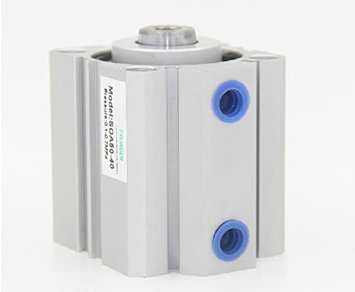 12mm çap 50mm İnme Çift Etkili Vana Aktüatör Silindir Pnömatik SDA12-50 Kompakt hava silindirleri