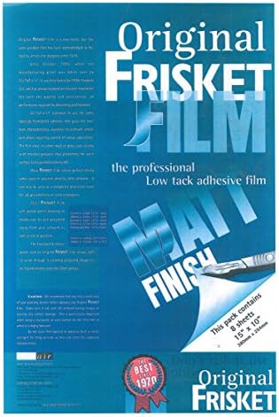 Orijinal Frisket 15 inç x 10 inç Mat Maskeleme Filmi Sayfaları, 8'li Paket (52808)