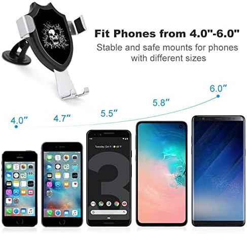 Kafatası Sıçramak Araba İç Telefon Dağı Hava Firar Klip Cep Telefonu Tutucu Smartphone için Ayarlanabilir
