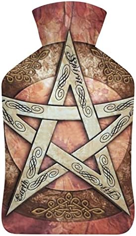 Sihirli Cadı Pentagram Baphomet Kapaklı Sıcak Su Şişesi Sevimli Kauçuk Sıcak Su Torbası Sıcak Su Şişesi Yatak Kanepe