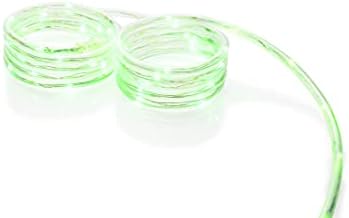 Deerport 16ft LED Ultra Esnek Mini Halat Işığı, Yeşil-İç ve Dış Mekan Kullanımı