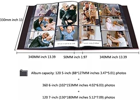 KFJBX Yaratıcı Fotoğraf Albümü Büyük Kapasiteli Plug-in Fotoğraf Albümü Aile Fotoğraf Albümü Çift Yaratıcı