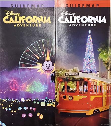 Disneyland Park Kaliforniya Macerası İçeren 8 Harita Tur Rehberinden Oluşan Set Condor Flats Oyuncak Hikayesi Renkli
