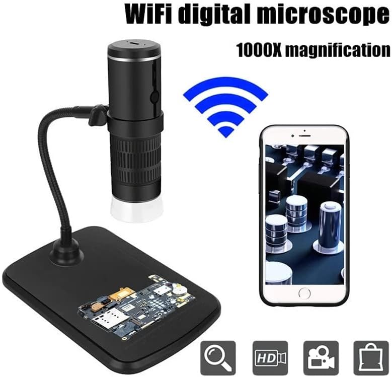 SLNFXC 1000X Dijital Mikroskop 1080 P yüksek Çözünürlüklü WıFı Mikroskop Akıllı Telefon Kamera Video PCB Kaynak Slayt