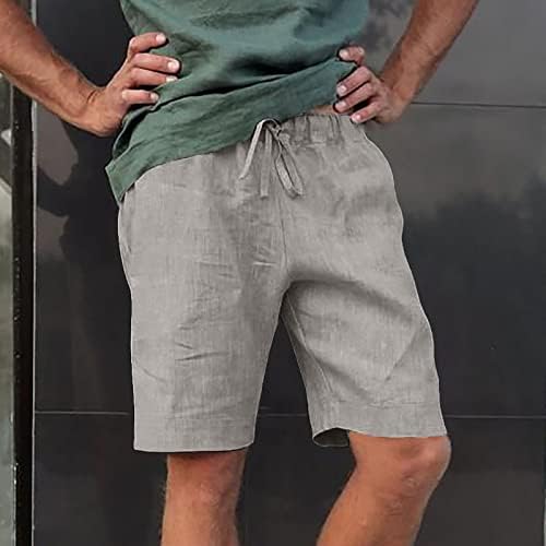 Ymosrh Büyük ve Uzun Boylu Şort Doğal Pantolon Çağdaş Rahat Kaliteli Yumuşak Cep Düz Renk Şort erkek Kargo