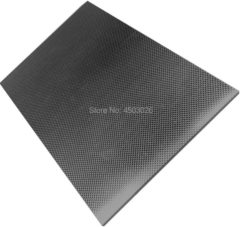 400MM x 400MM 1 adet Karbon Fiber İşlenmiş Plaka Kalınlığı 100 % Karbon Fiber Plaka Panel Levha ile 3 K Plaine Örgü