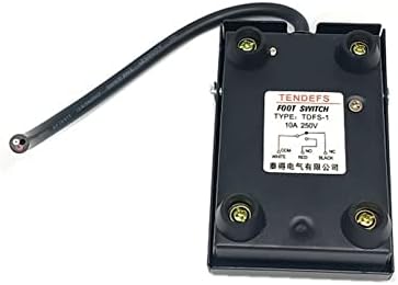 1 ADET Ayak Anahtarı Demir Kabuk Ayak Anlık Kontrol Anahtarı Elektrik Pedalı SPDT FS-1 10A 250VAC (Renk: 2M Tel)