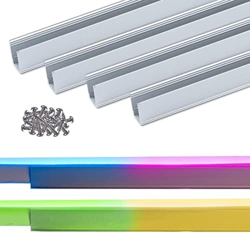 Parlaklık Dekor Paketi Ürünleri 6 Paket Alüminyum Kanal Parça 30 M / 98.4 ft LED RGB Neon Halat aydınlatma kiti