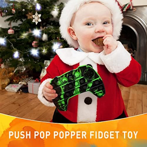 İtme Pop oyun denetleyicisi Pop Fidget oyuncak, erkekler için stres giderici Video oyunu Pop, Gamepad Pop Fidget Poppers