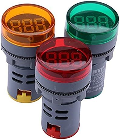 CZKE LED ekran dijital Mini voltmetre AC 80-500 V gerilim metre ölçü testi Volt monitör ışık paneli (renk: yeşil)
