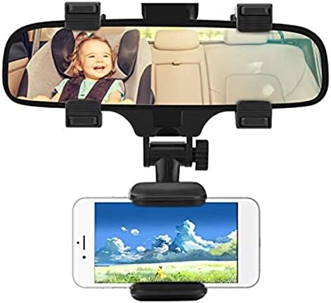 Yosoo Sağlık Dişli Araba dikiz aynası Montaj Tutucu Smartphone GPS, Araba Ayna telefon tutucu, Evrensel Araç Cep Telefonu
